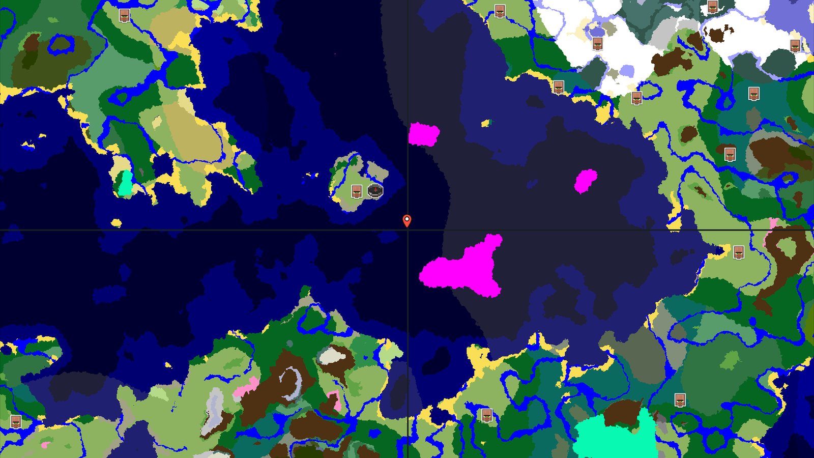 Plains Village Island — Minecraft seed preview
