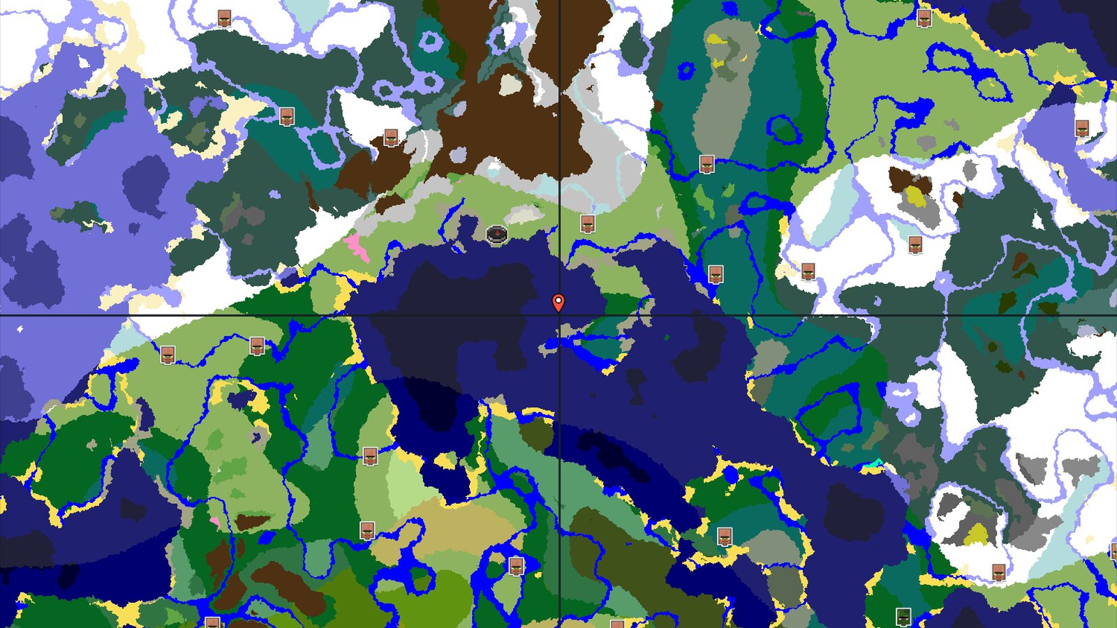 Snowy Peaks and Coastal Exploration — Minecraft seed preview