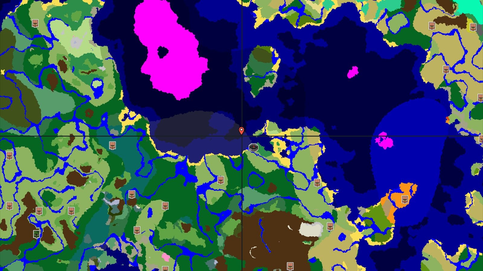 Flower Forest and Coastal Plains — Minecraft seed preview