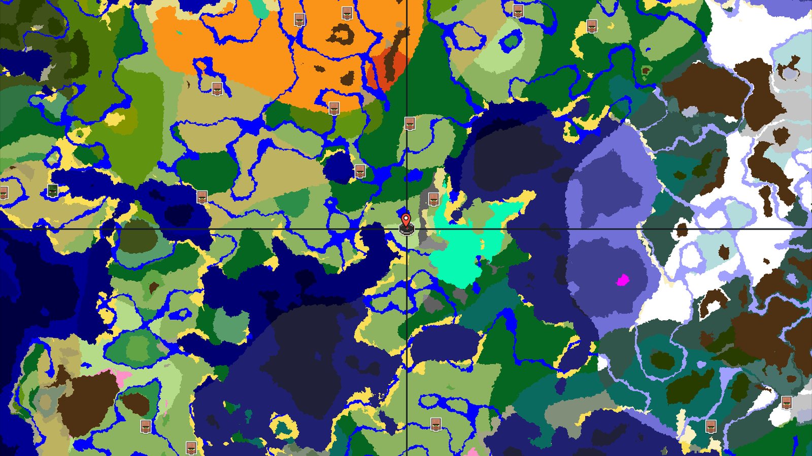 A Sunflower Start with Nearby Hills and Water for Java 26+ — Minecraft seed preview