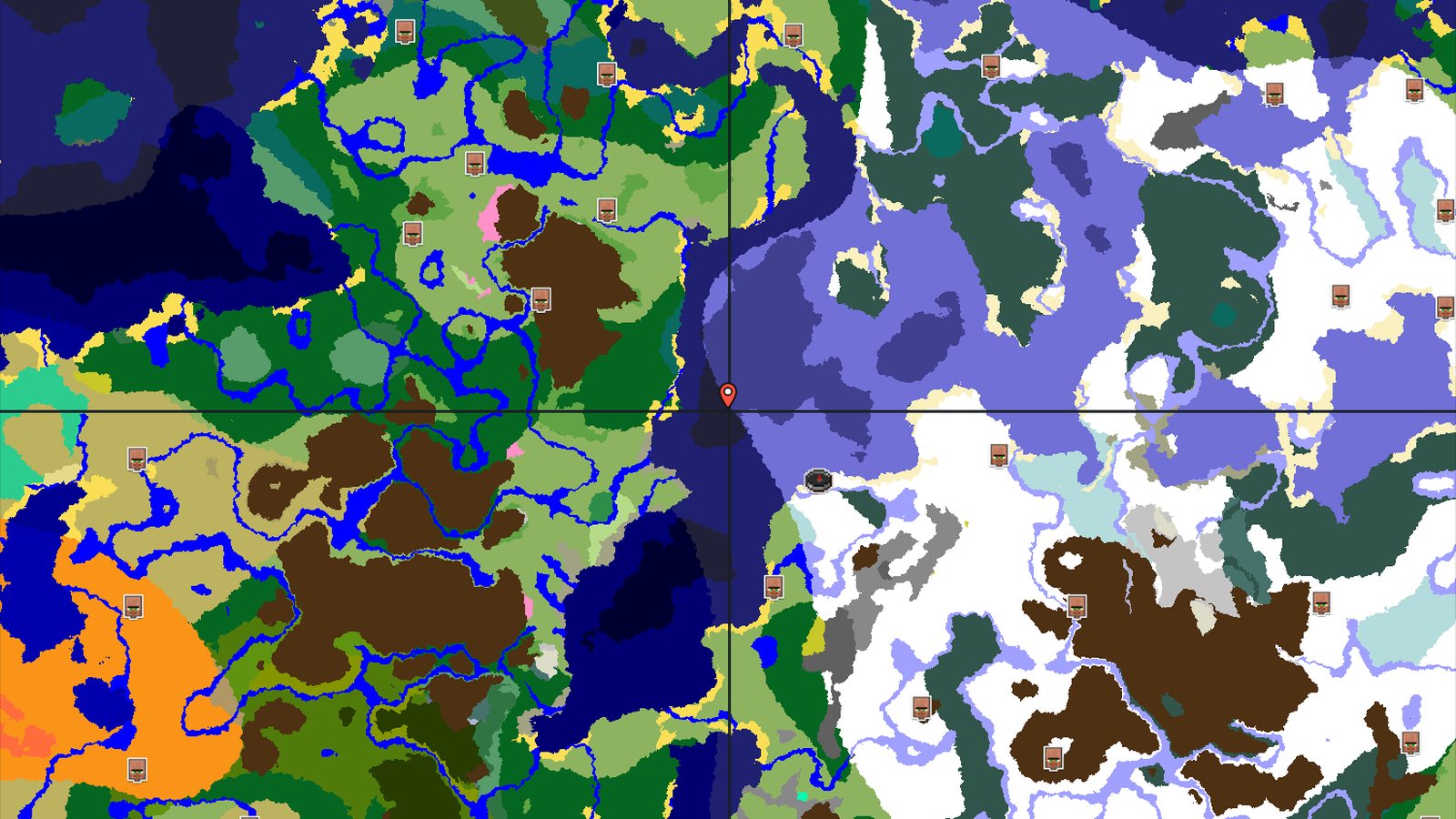 Ice Spikes Amidst Frozen Oceans and Plains — Minecraft seed preview