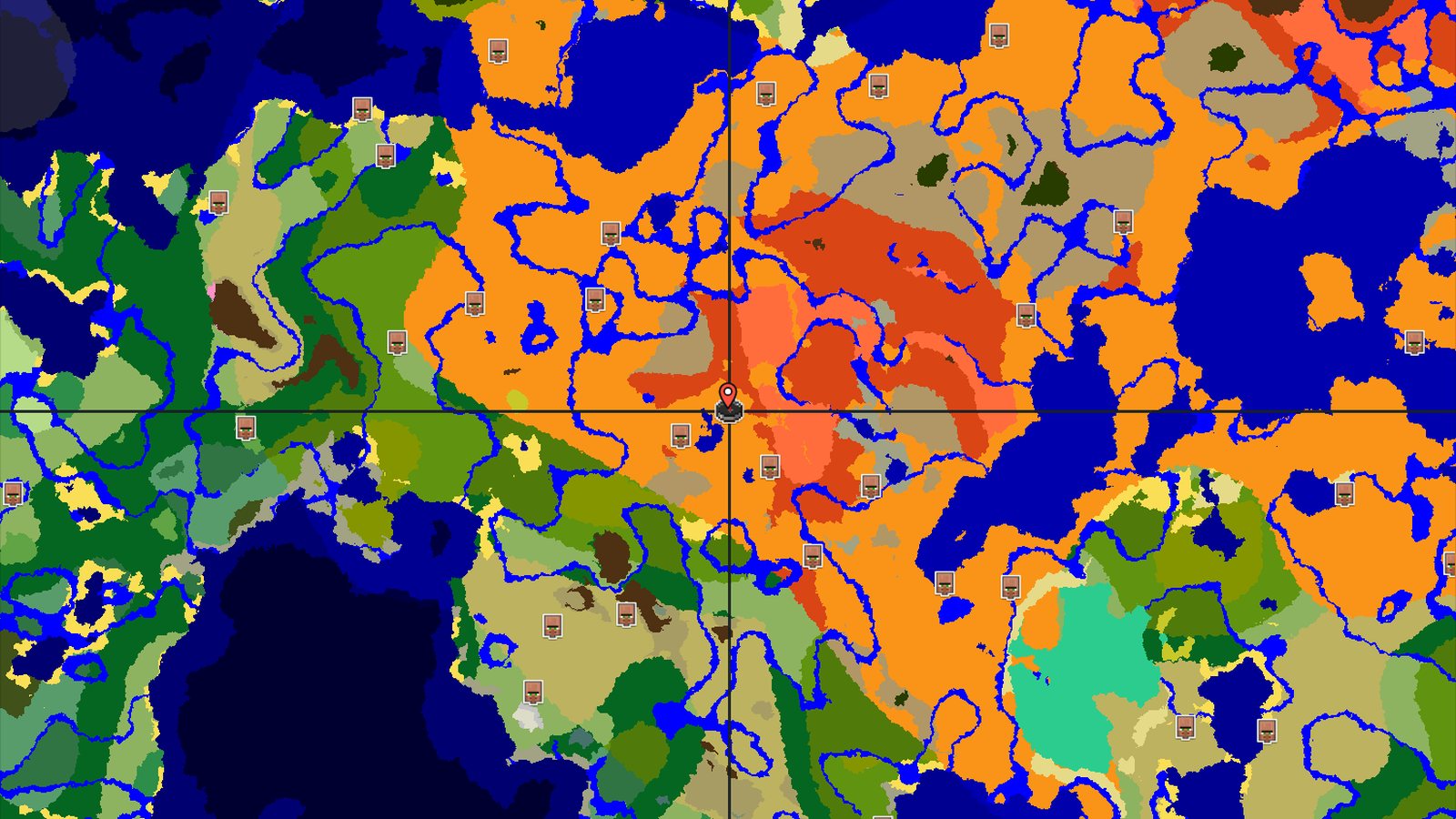 Spawn in Desert with Eroded Badlands Nearby — Minecraft seed preview
