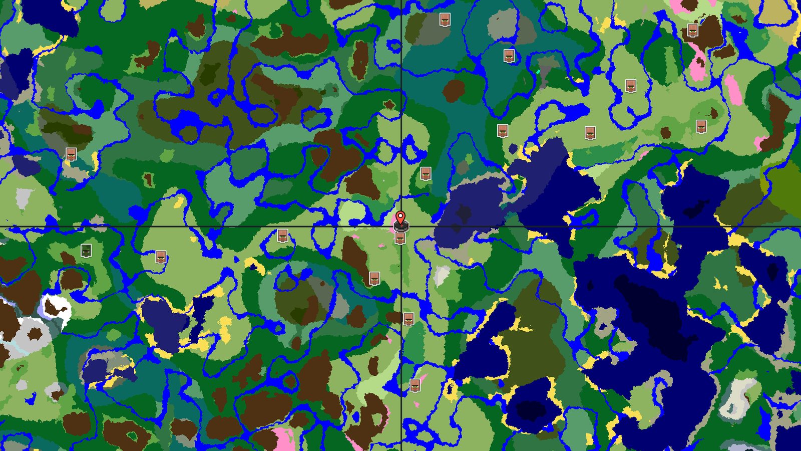Cherry Grove Spawn Near Village and Mansion — Minecraft seed preview