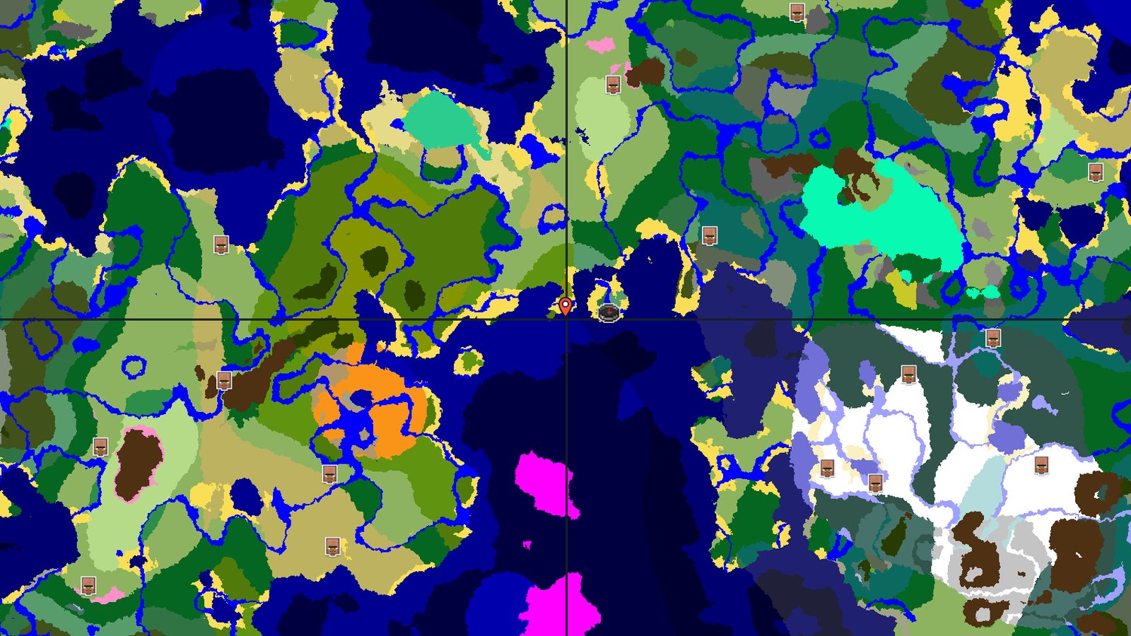 Birch Forest Island with Lush Caves — Minecraft seed preview