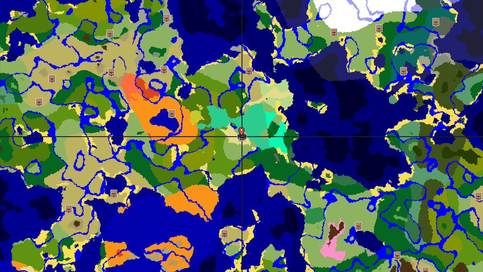 Spawn Near a Village and a Mangrove Swamp — Minecraft seed preview