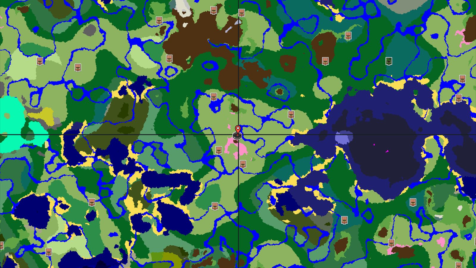 Cherry Grove Hills and River Valley Start — Minecraft seed preview