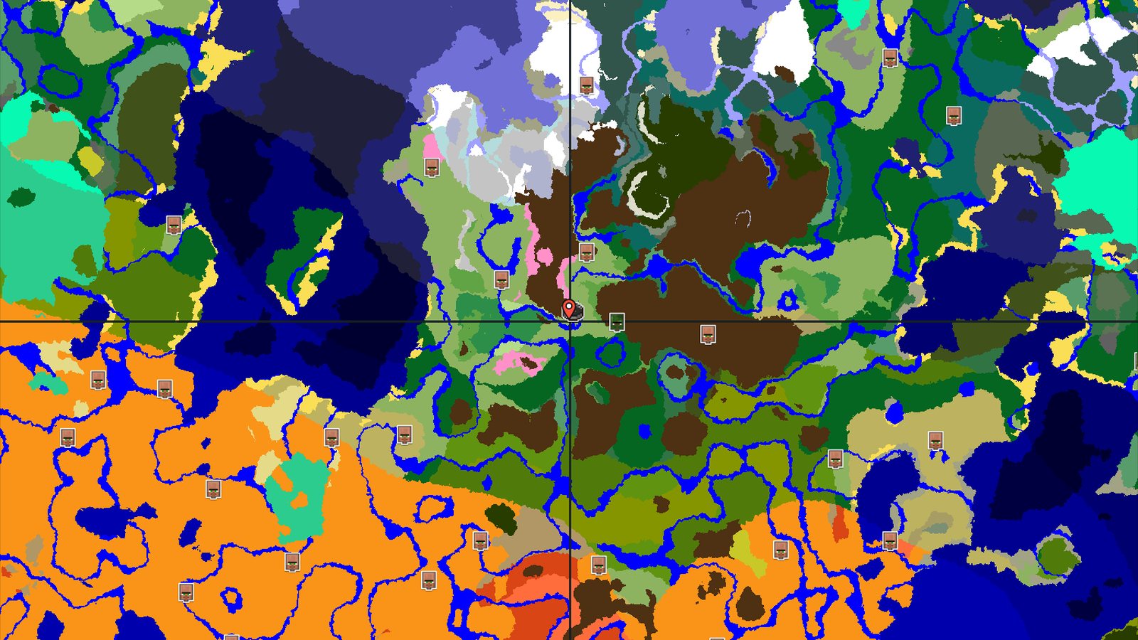 Cherry Grove Mountains Near Spawn — Minecraft seed preview