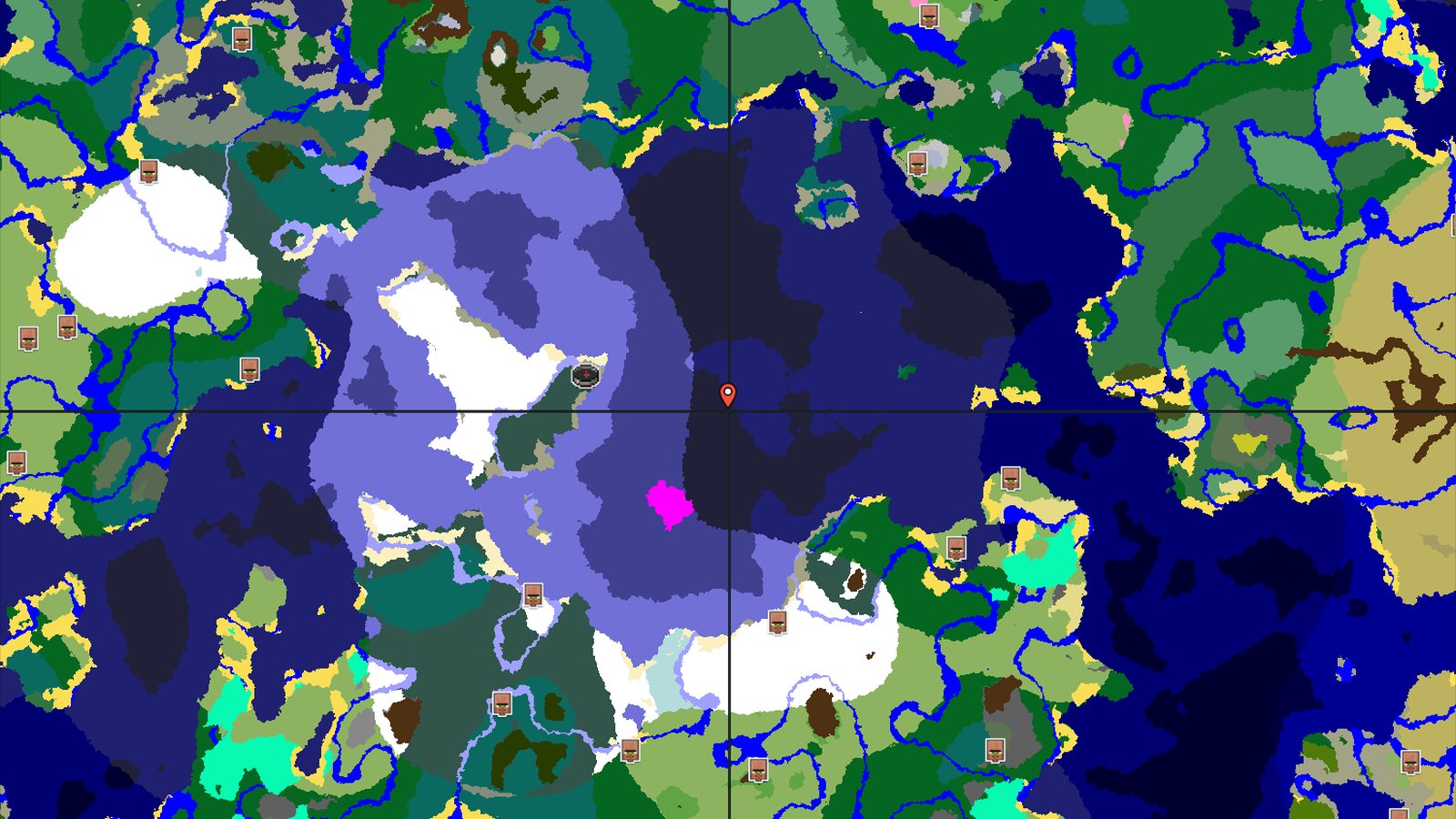 Spawn in a Snowy Taiga with a Nearby Mineshaft — Minecraft seed preview
