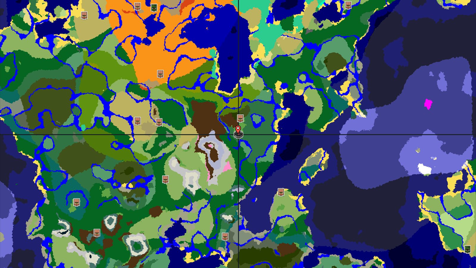 Cherry Grove Mountains near Ancient City — Minecraft seed preview
