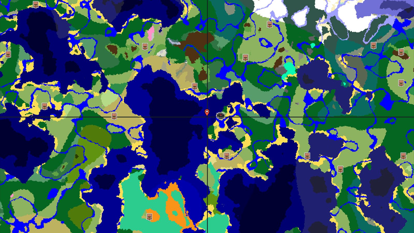 A Lush Forested Coastline with Nearby Ocean Ruins — Minecraft seed preview