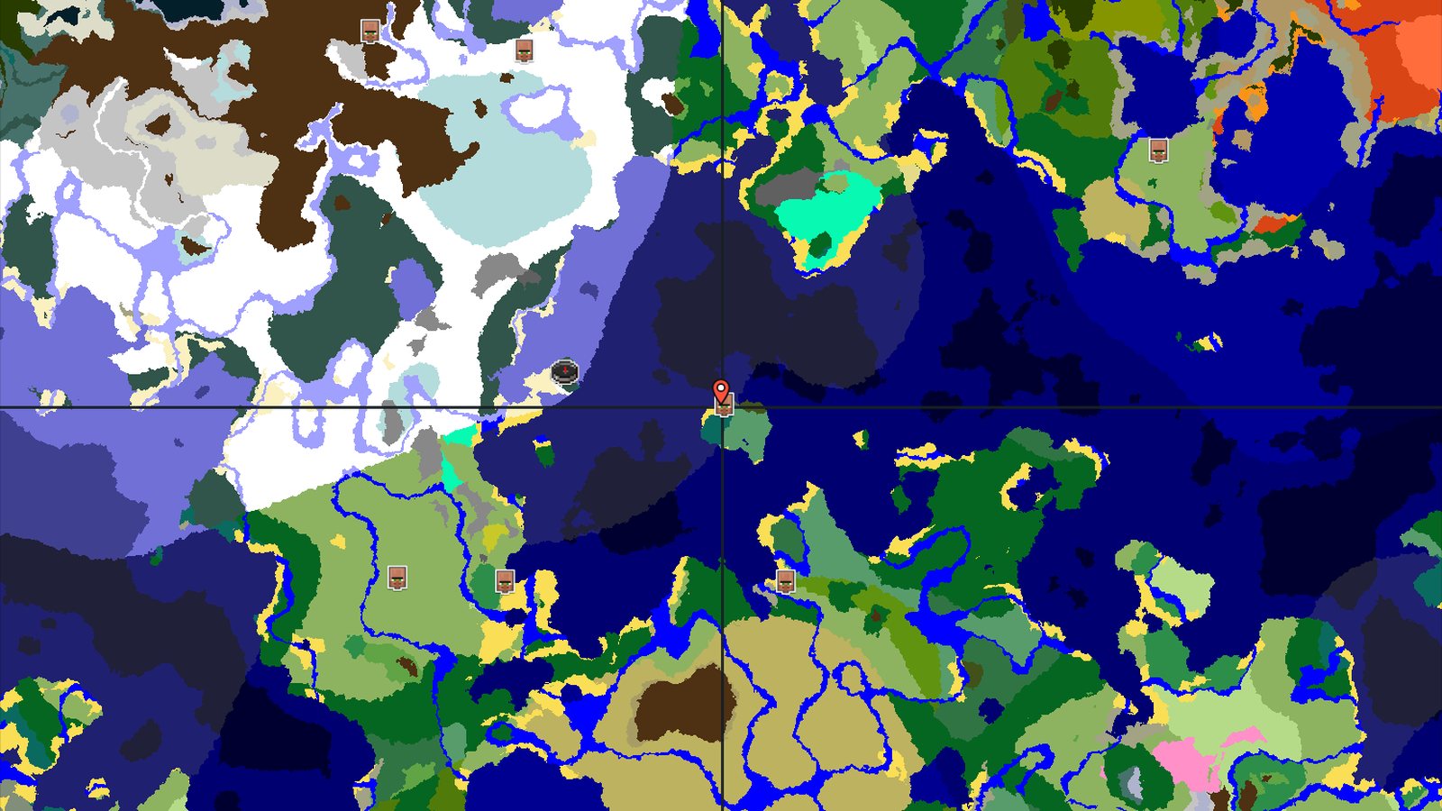 Island Survival in a Mostly Frozen World — Minecraft seed preview