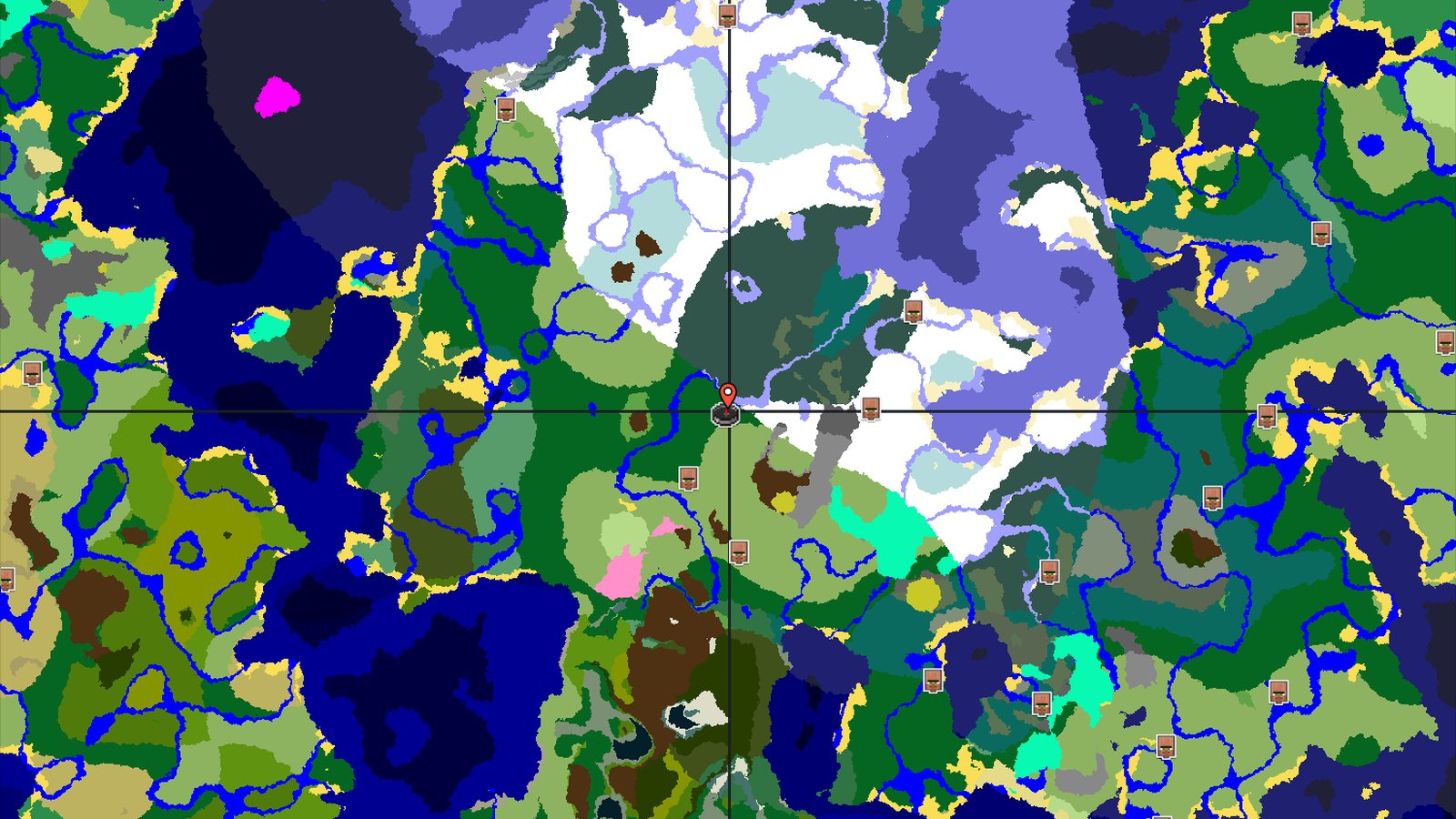 A Cold Start With Close Caves and Distant Peaks — Minecraft seed preview