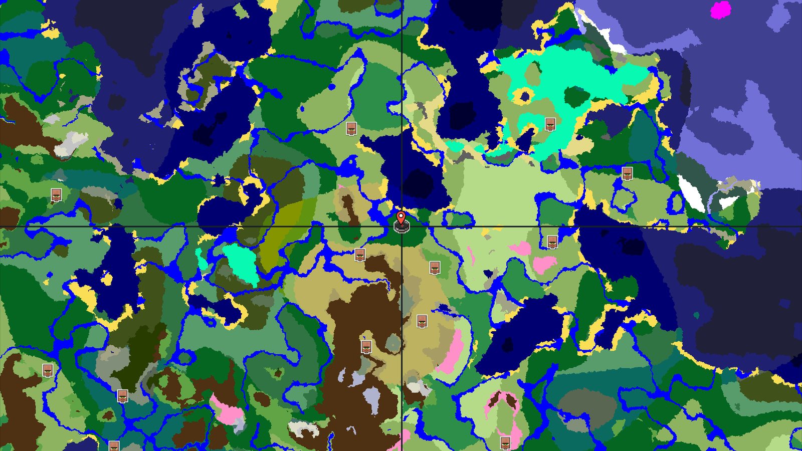 Forest Spawn with Savanna and Cherry Grove Nearby — Minecraft seed preview