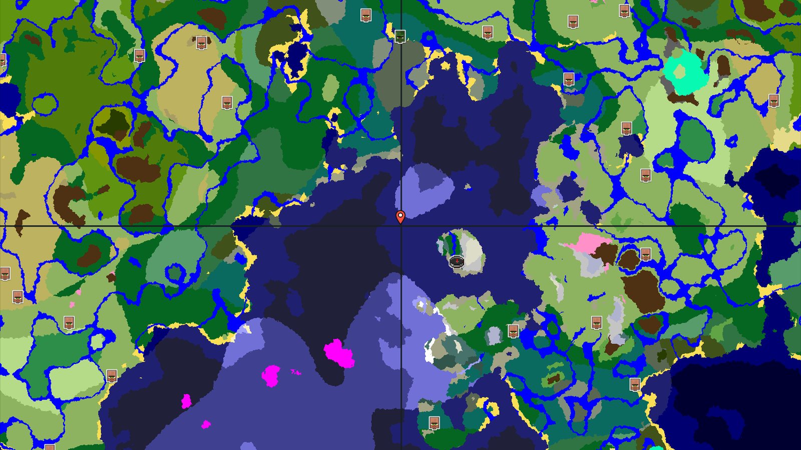 A Cold Peaks Spawn with Close Trial Chambers — Minecraft seed preview
