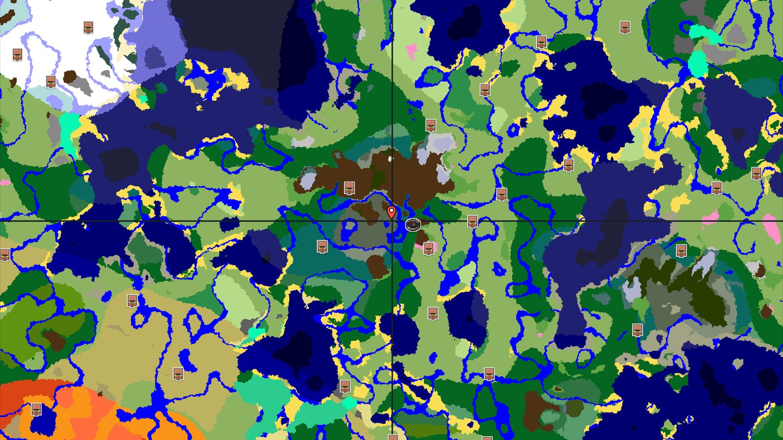 Cherry Grove Amidst Mountains and Rivers — Minecraft seed preview