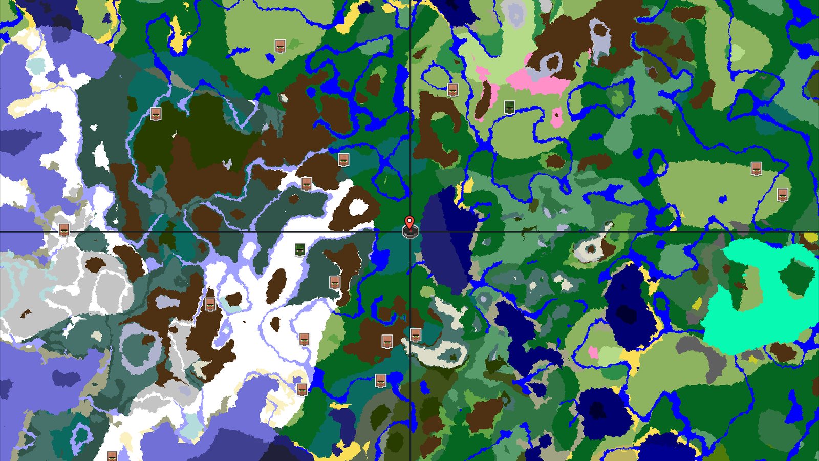 Taiga Spawn with Nearby Snowy Peaks and Trial Chambers — Minecraft seed preview