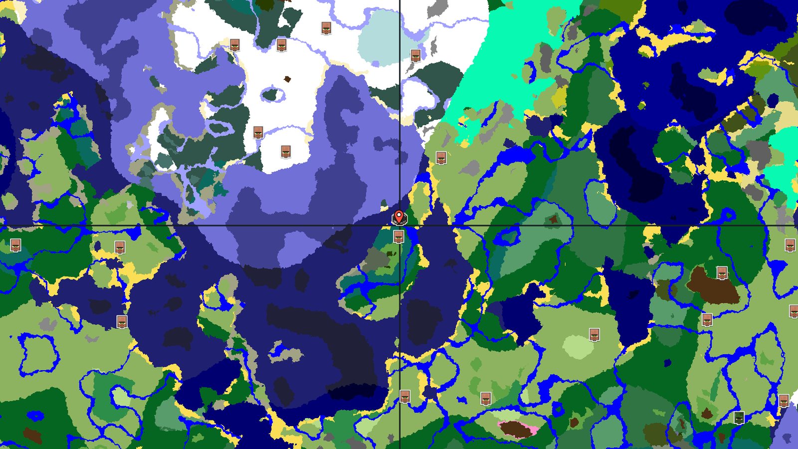 Taiga Village on a Large Island — Minecraft seed preview
