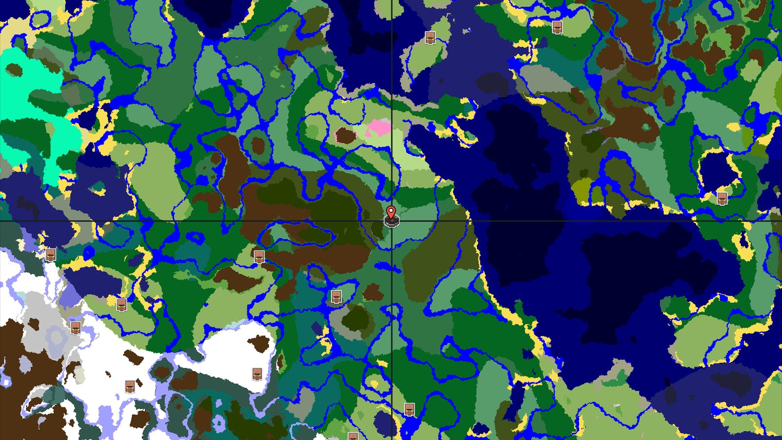 Pale Garden and Dark Forest Near Birch Spawn — Minecraft seed preview