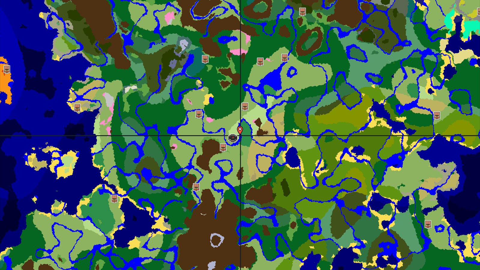 Flower Forest and Village Near Plains Spawn — Minecraft seed preview
