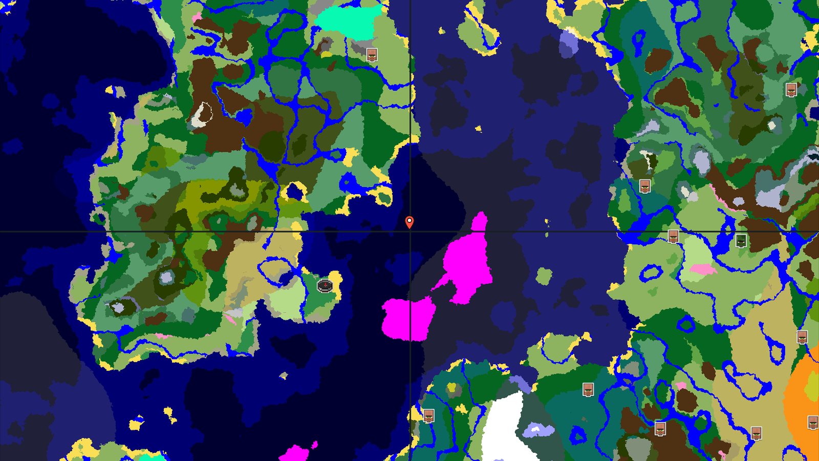 Flower Forest Peninsula with Trail Ruins — Minecraft seed preview