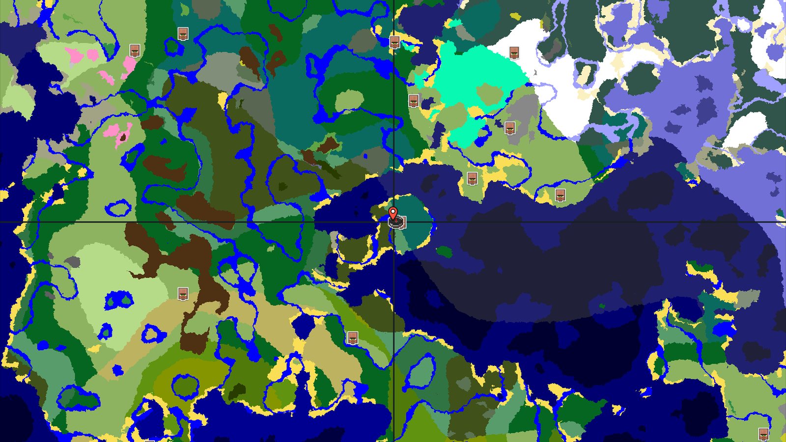 Spawn Near a Blacksmith Village and Trail Ruins — Minecraft seed preview