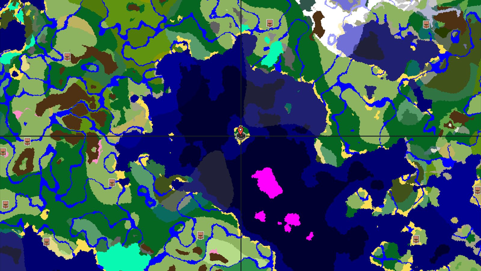 Island Spawn with a Close Mushroom Fields Biome — Minecraft seed preview