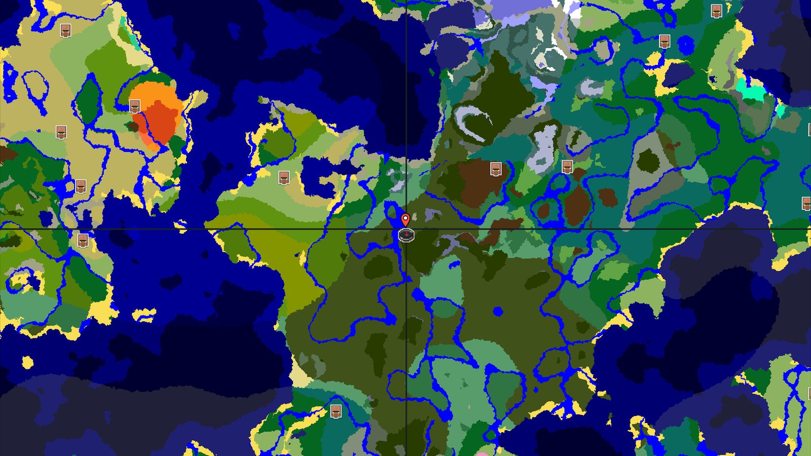 Dark Forest Spawn with Nearby Rare Biome — Minecraft seed preview