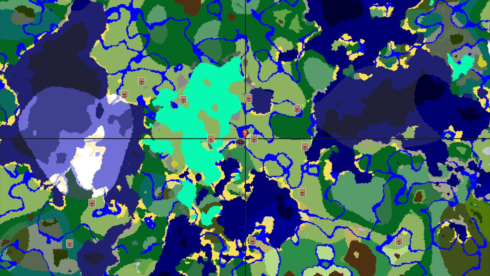 Flower Forest Spawn with Nearby Village — Minecraft seed preview