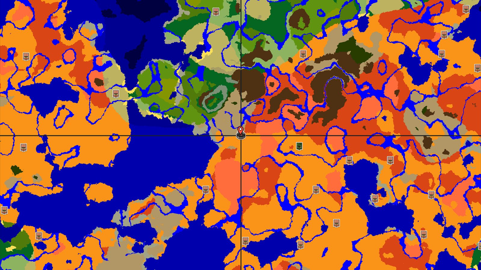 A Quick Start in the Badlands Desert — Minecraft seed preview
