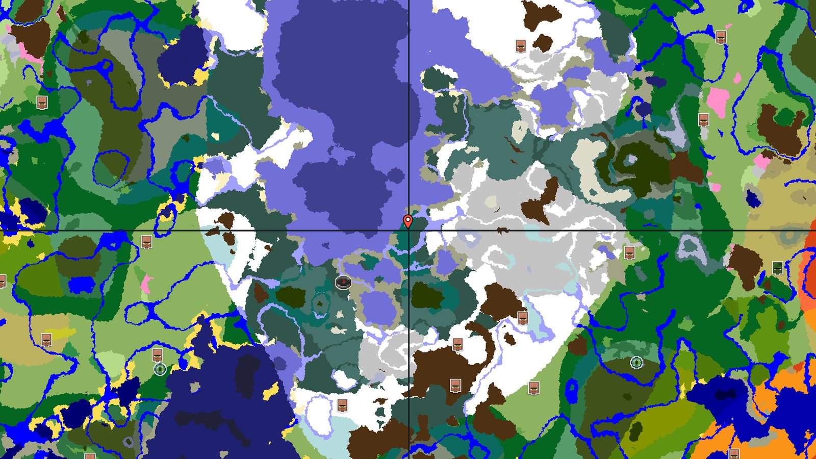 Spawn in Snowy Taiga with Mountains and Ice Spikes Nearby — Minecraft seed preview