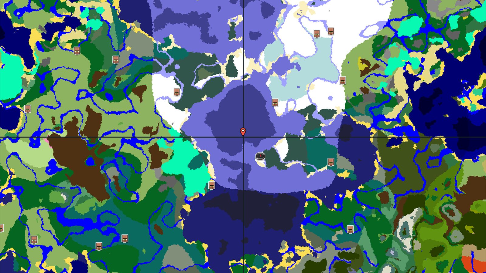 Spawn Near a Trial Chambers and Ocean Monument — Minecraft seed preview
