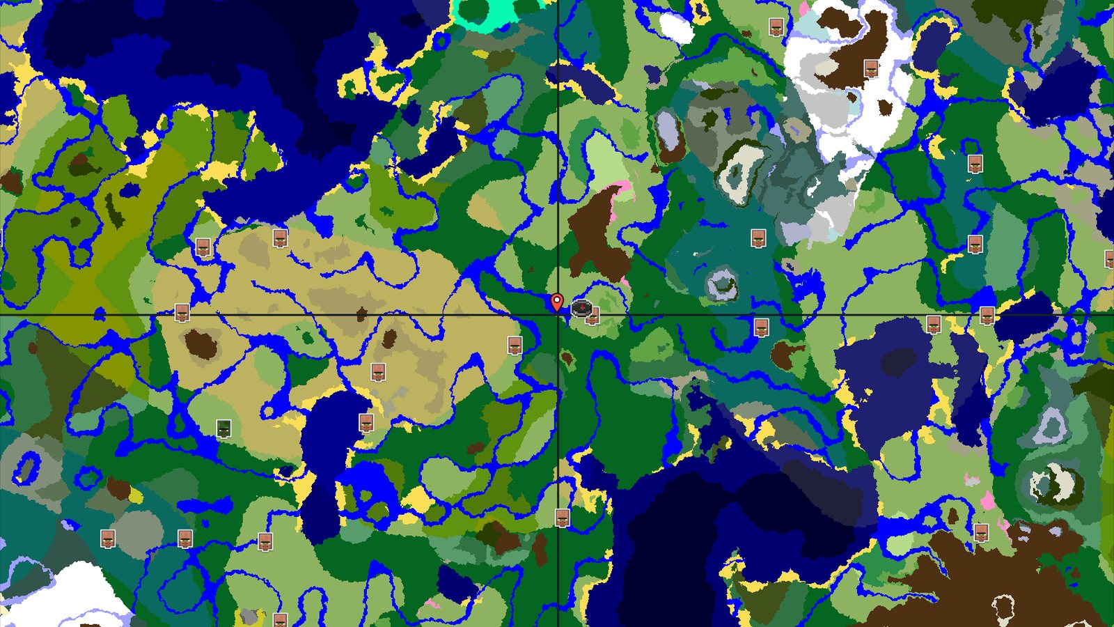 Cherry Grove and Village Near Spawn — Minecraft seed preview