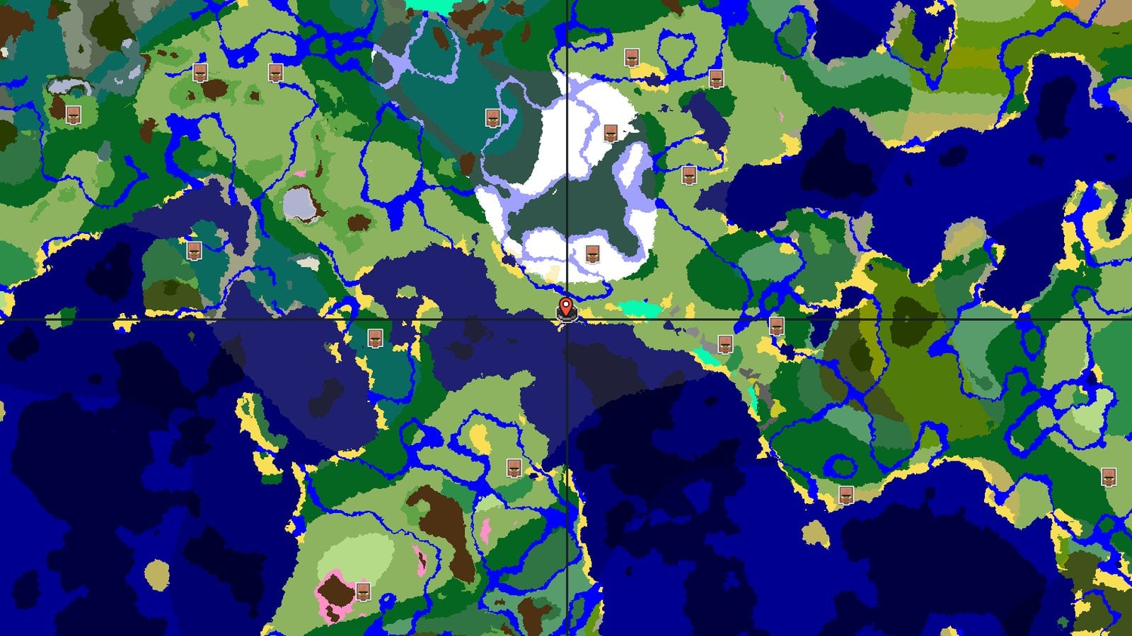 Dappled Forest and Ice Spikes Near Spawn — Minecraft seed preview