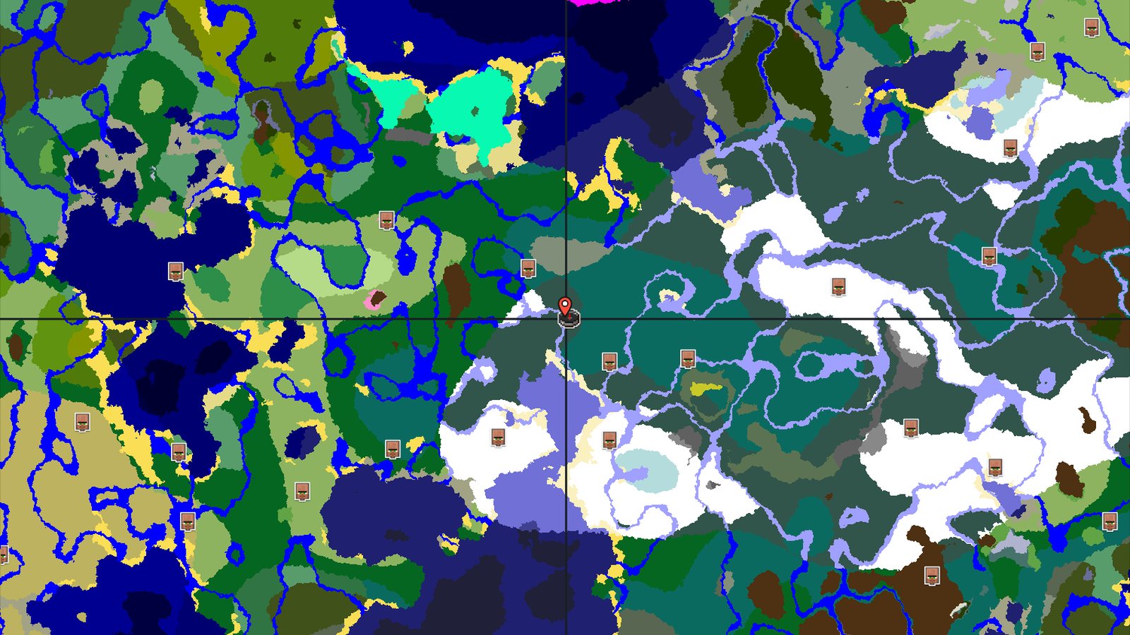 Snowy Taiga Spawn with Trail Ruins Nearby — Minecraft seed preview