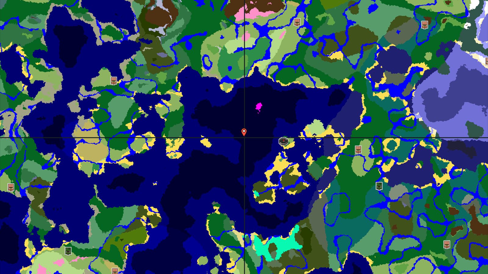 Spawn in a Forest, Sail to Mushroom Fields — Minecraft seed preview