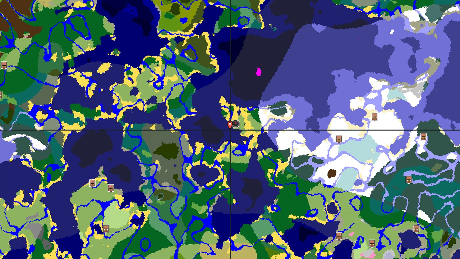 Island Plateau with Cold Ocean Access — Minecraft seed preview