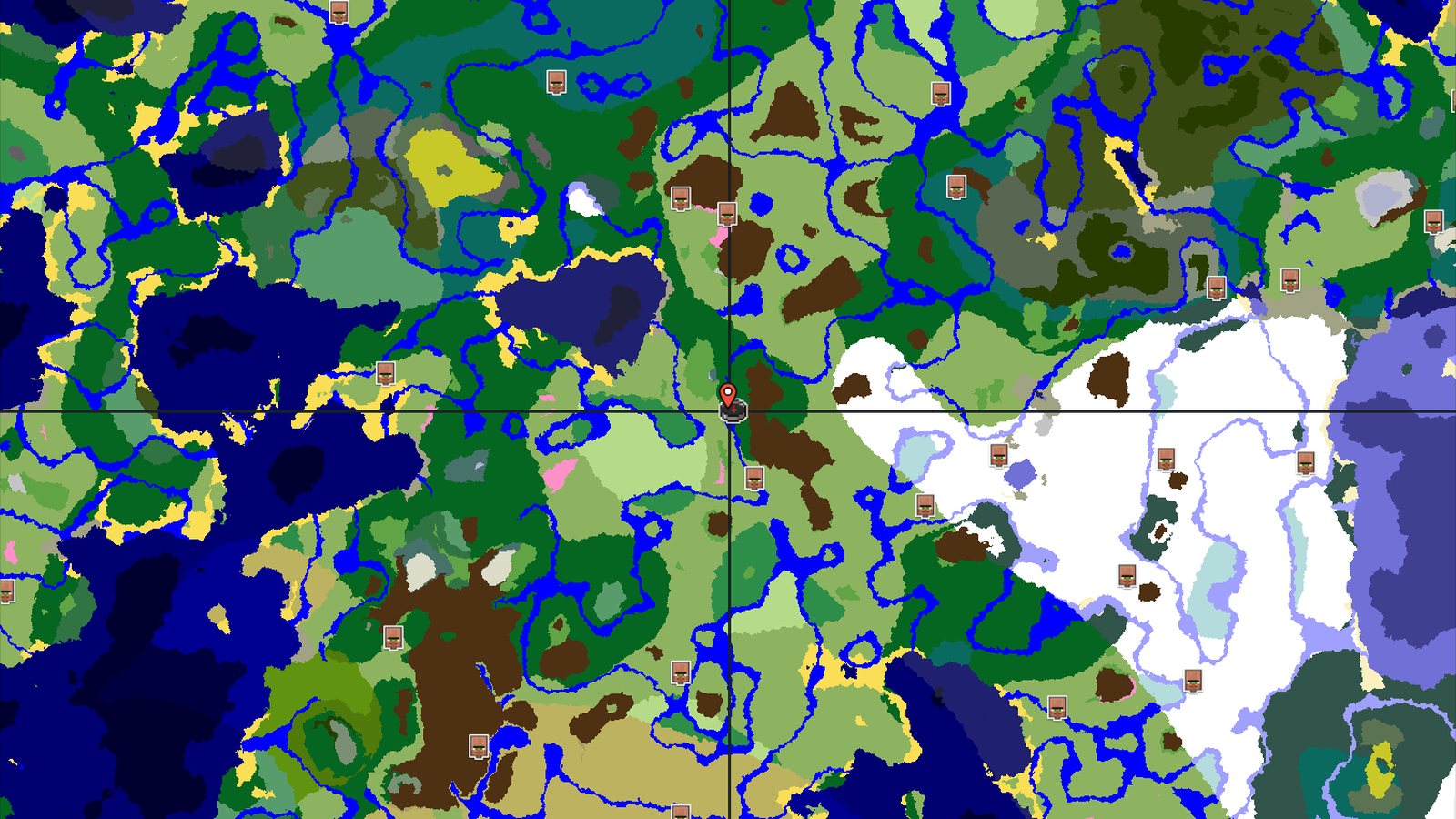 Spawn Near Flower Forest and a Village — Minecraft seed preview