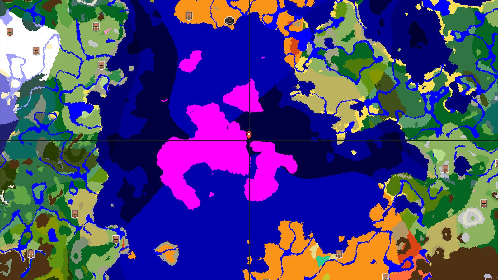 Mushroom Fields and Ocean Monument Seed — Minecraft seed preview