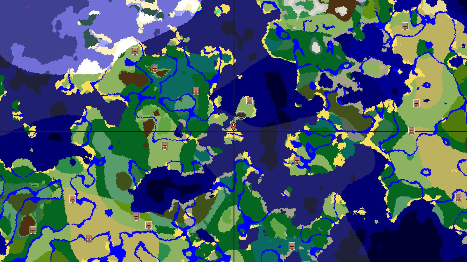 Island Hopping: A Start with Villages and Chambers — Minecraft seed preview