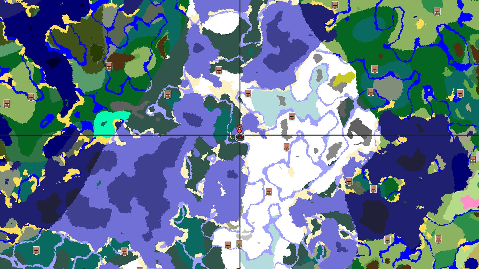A Cold Start with Hidden Trials and Gemstones — Minecraft seed preview