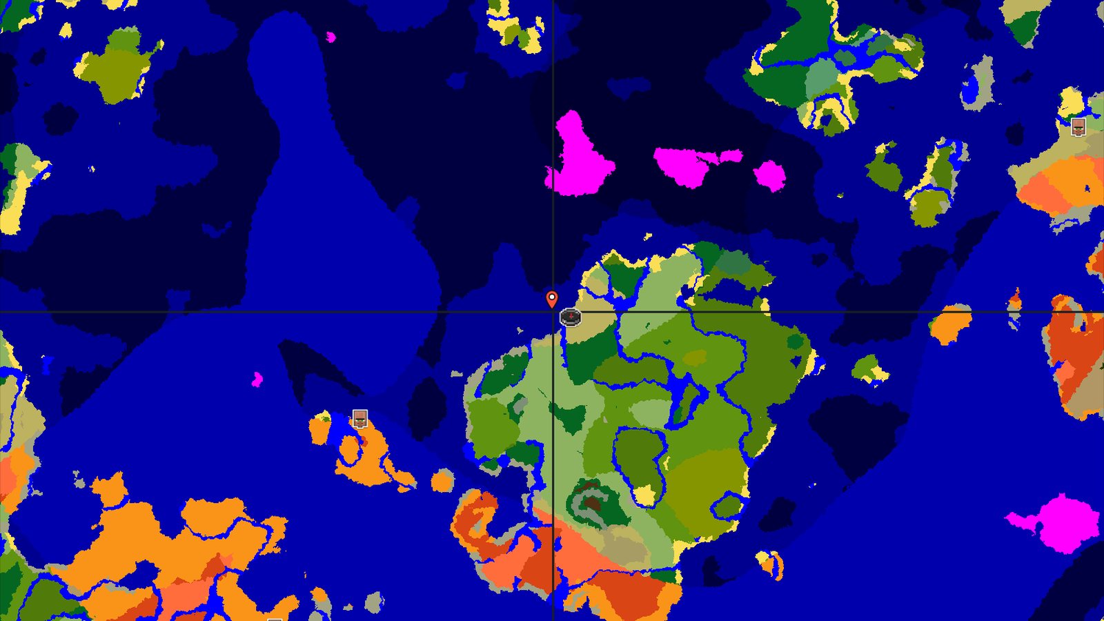 Jungle and Mushroom Fields Close to Spawn — Minecraft seed preview