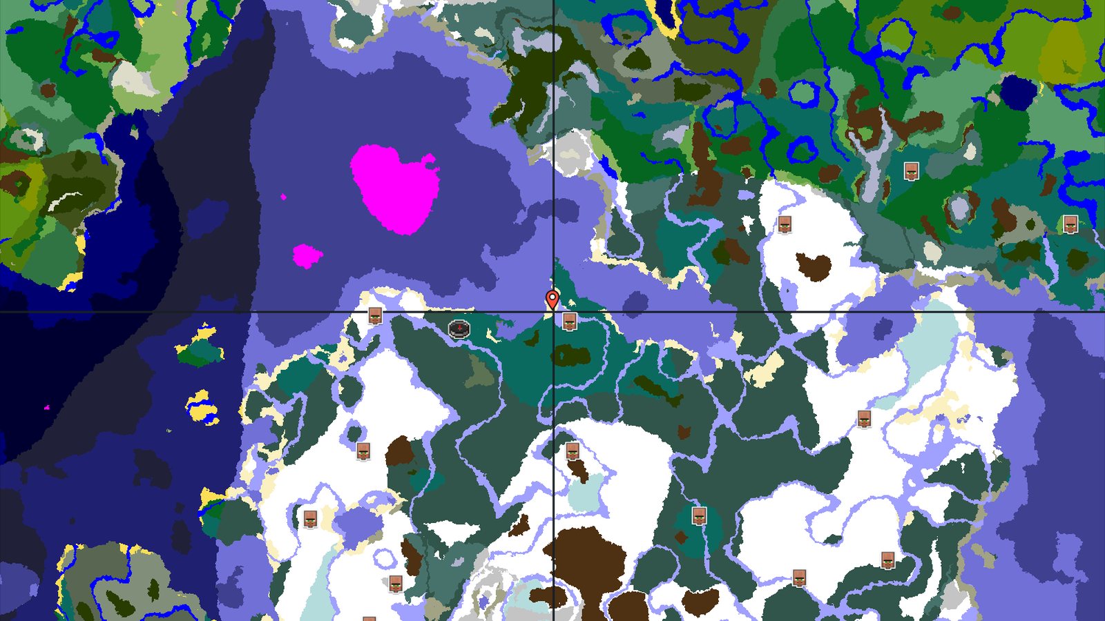 Spawn in Taiga with Ancient City and Mushroom Fields — Minecraft seed preview