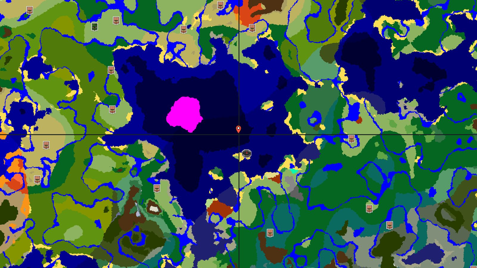 Sunflower Plains Island with Mushroom Fields — Minecraft seed preview
