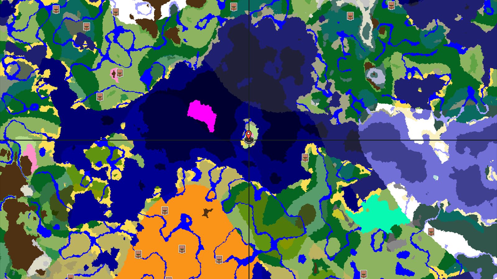 Island Spawn with Nearby Mushroom Fields and Ocean Ruins — Minecraft seed preview