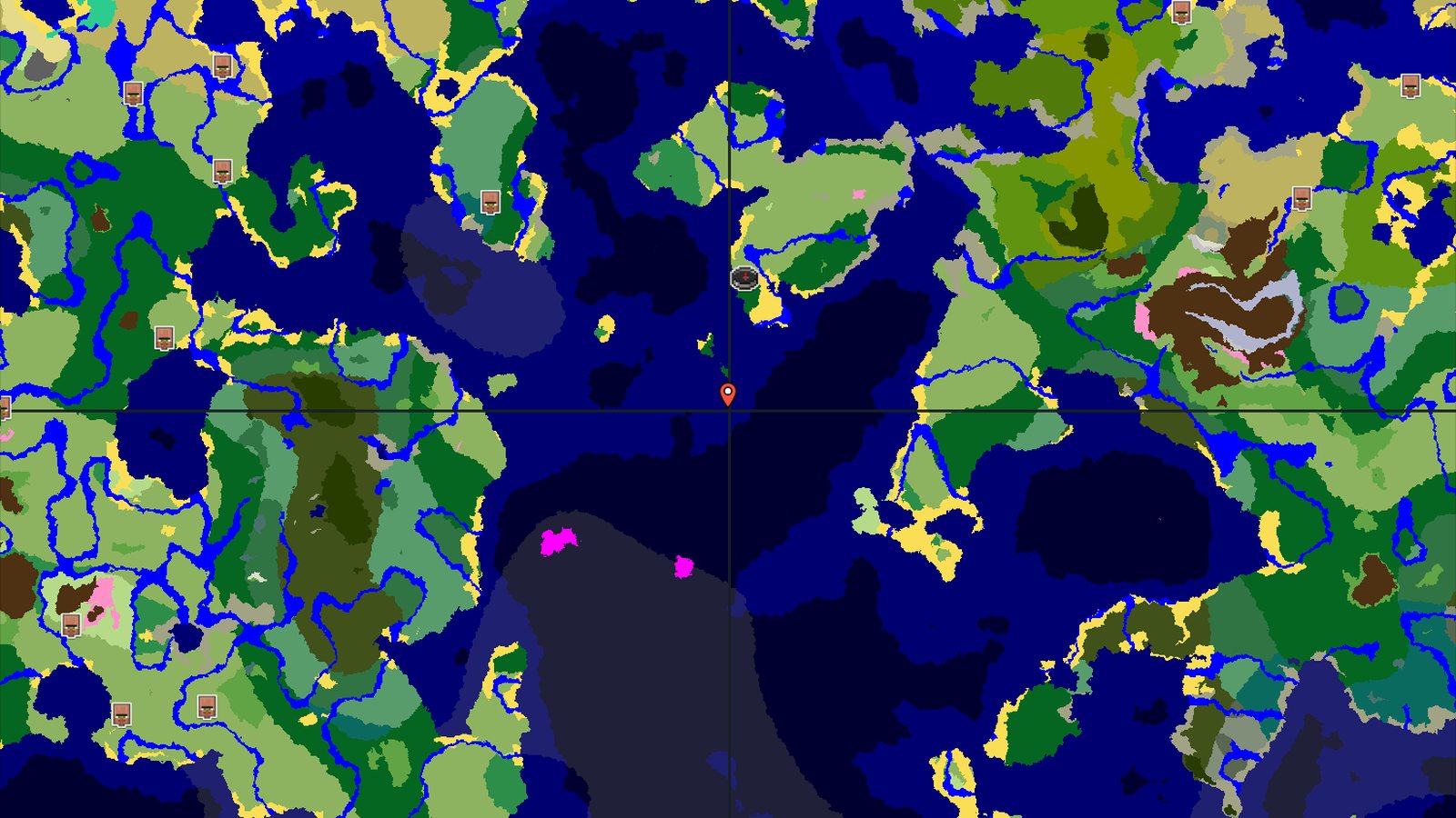 Ocean Spawns and Nearby Trial Chambers — Minecraft seed preview
