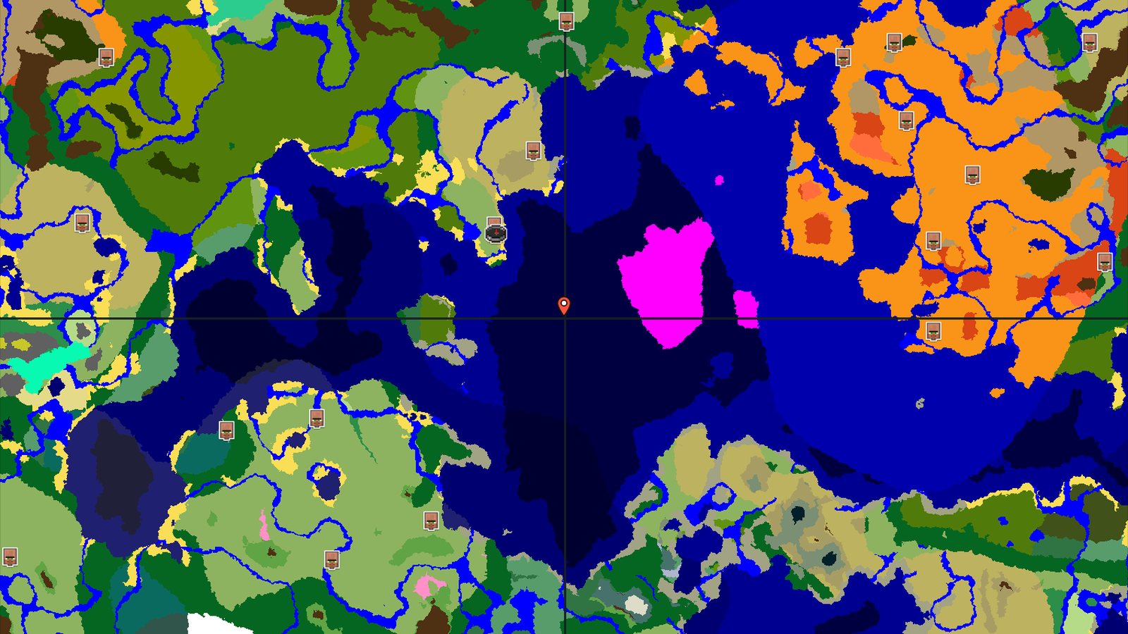 Ocean Monument Near a Coastal Village — Minecraft seed preview
