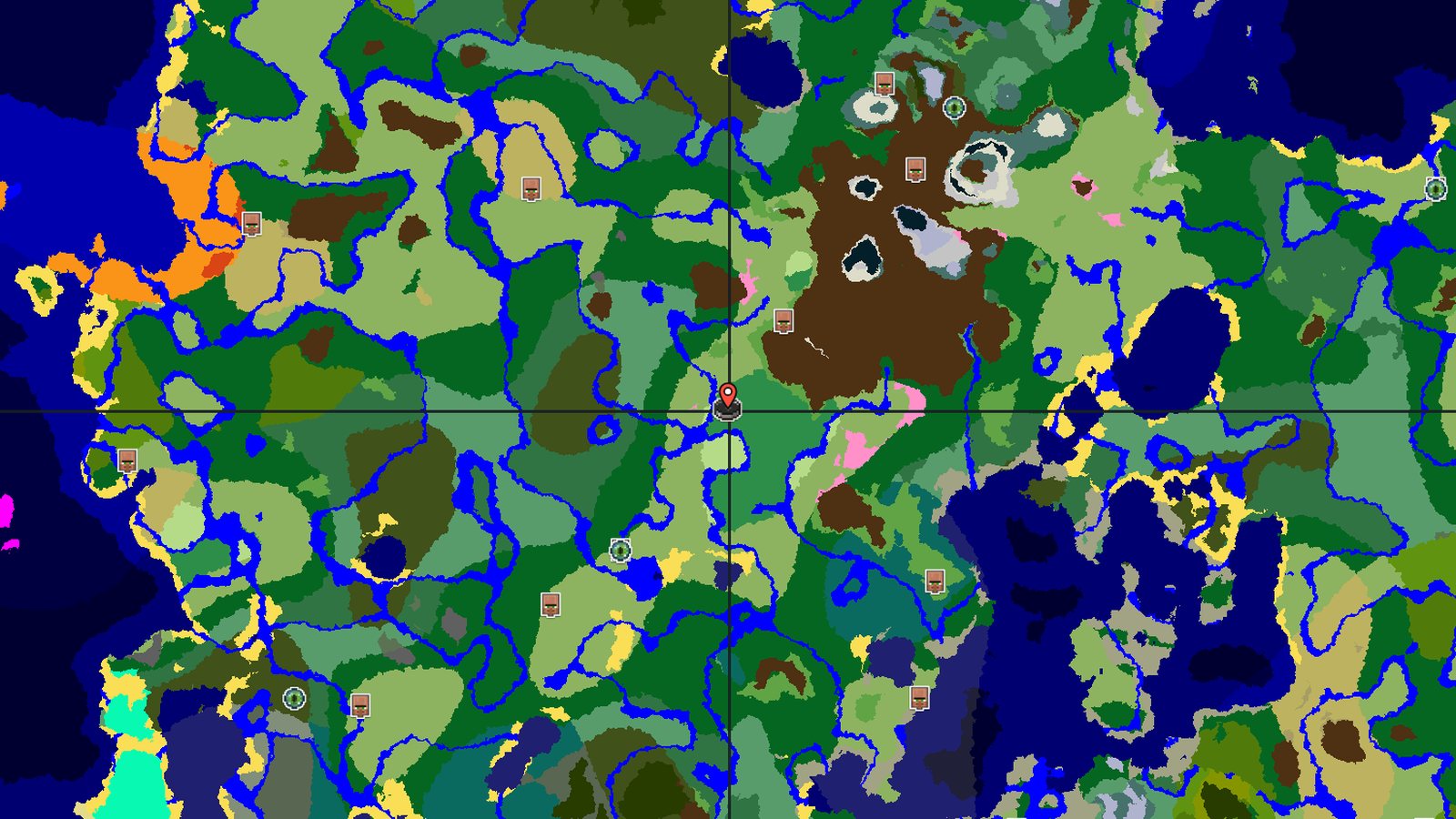 Flower Forest Spawn with Quick Underground Access — Minecraft seed preview
