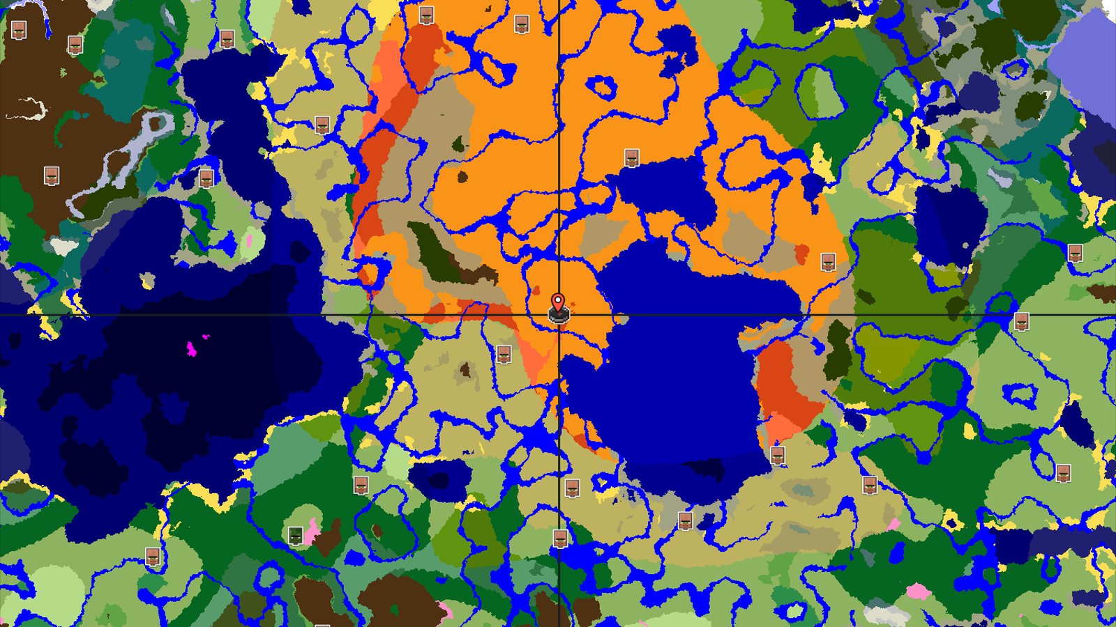Badlands Spawn with a Nearby Eroded Badlands — Minecraft seed preview