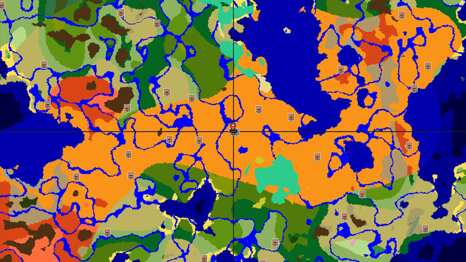 Desert Spawn with Nearby Village and Jungles — Minecraft seed preview