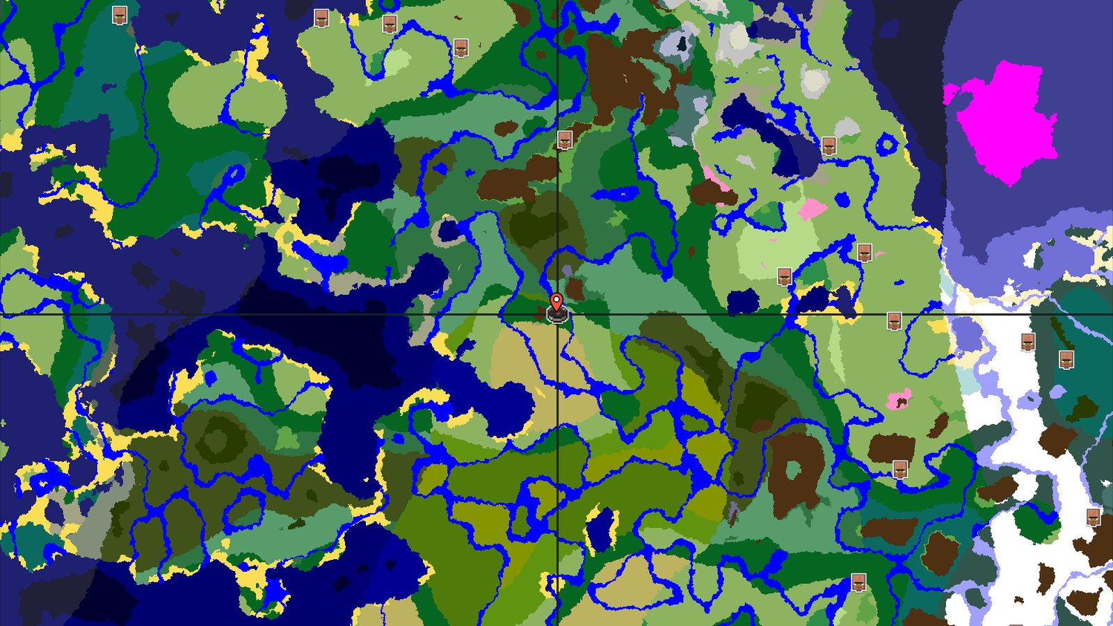 Pale Garden near spawn with a deep jungle — Minecraft seed preview